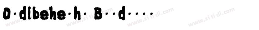Ordibehesht Bold字体转换